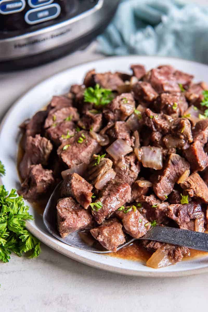 Steak Cubes Crock Pot Recipe