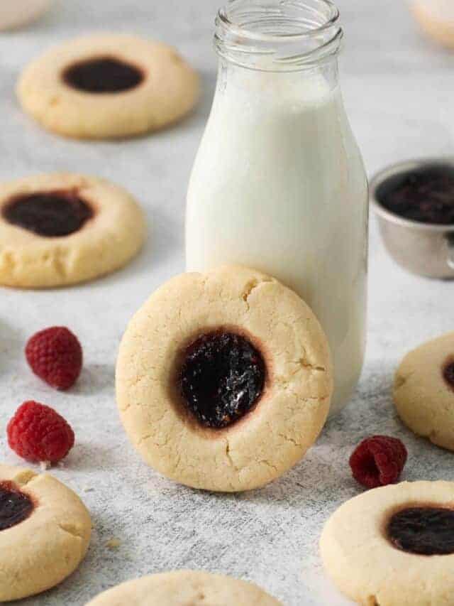 BEST Raspberry Thumbprint Cookies Recipe