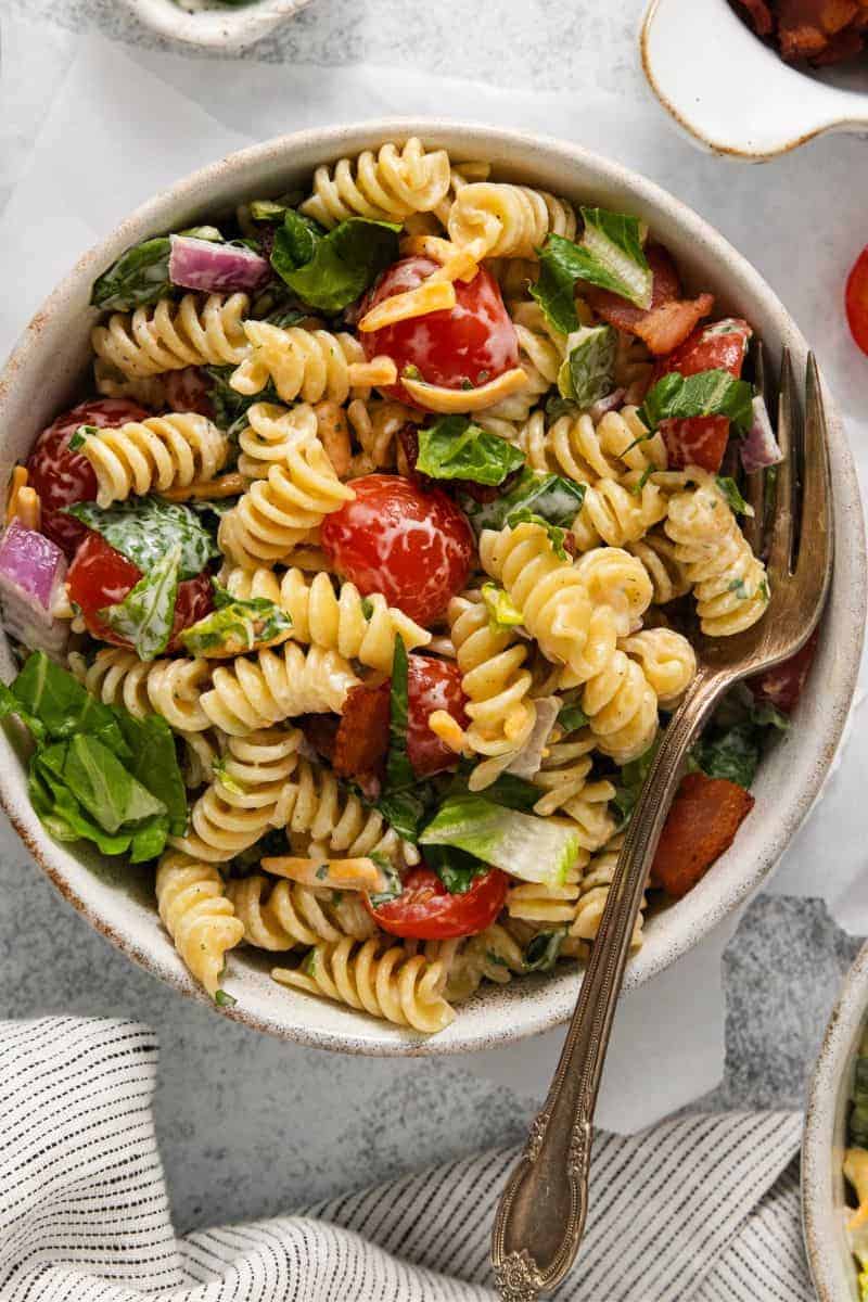 BLT Pasta Salad | Everyday Family Cooking