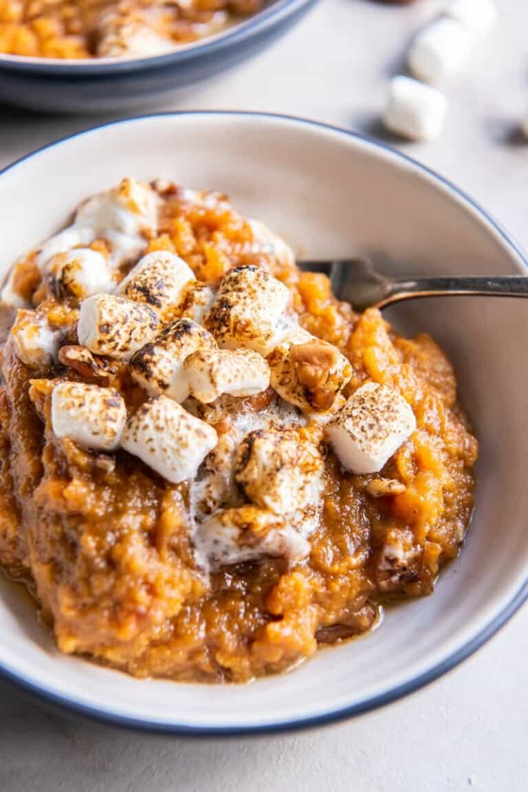 Easy Crock Pot Sweet Potato Casserole | Everyday Family Cooking