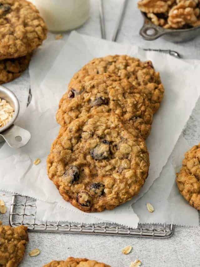 The Best Oatmeal Cranberry Cookies!