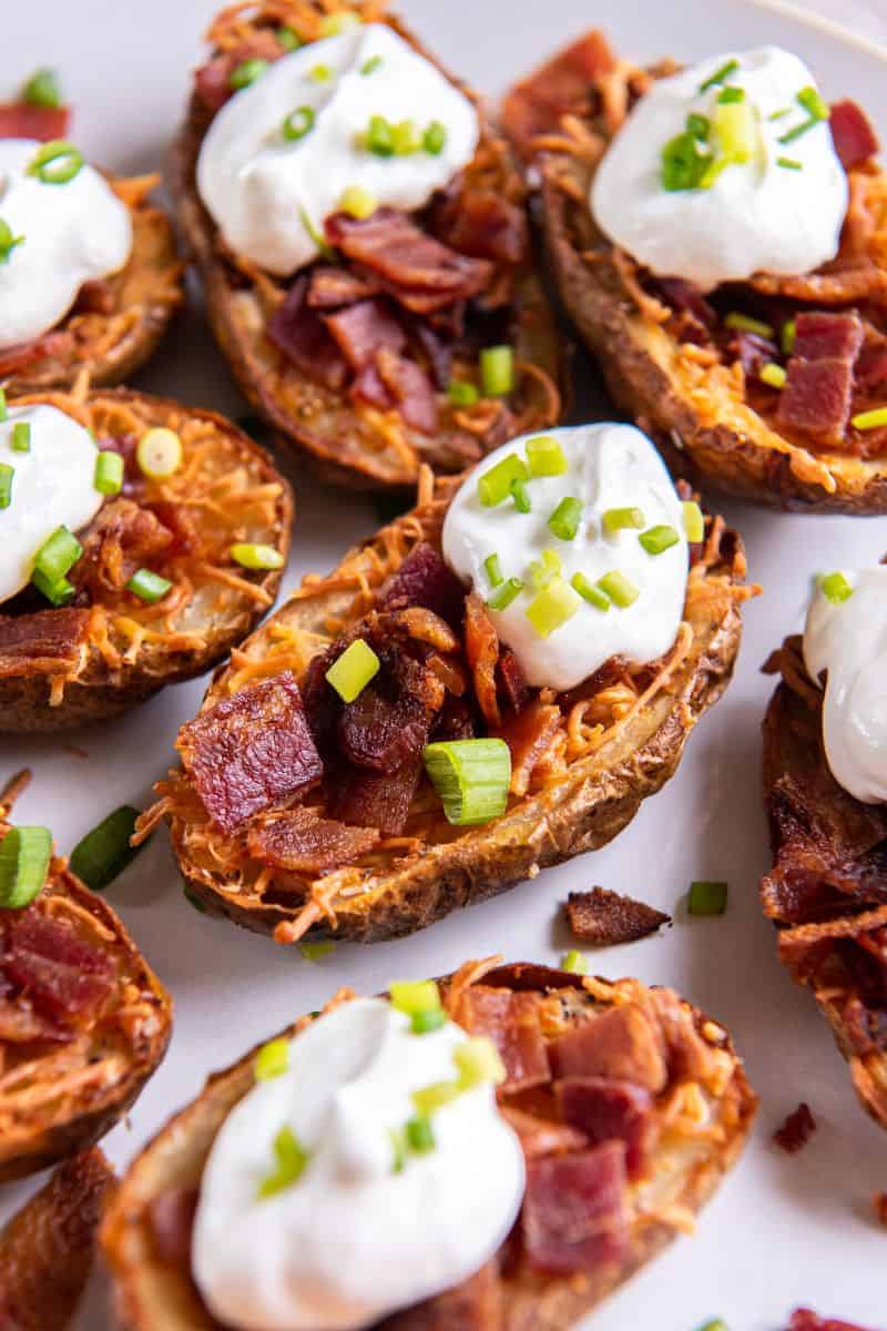 Crispy Air Fryer Potato Skins | Everyday Family Cooking