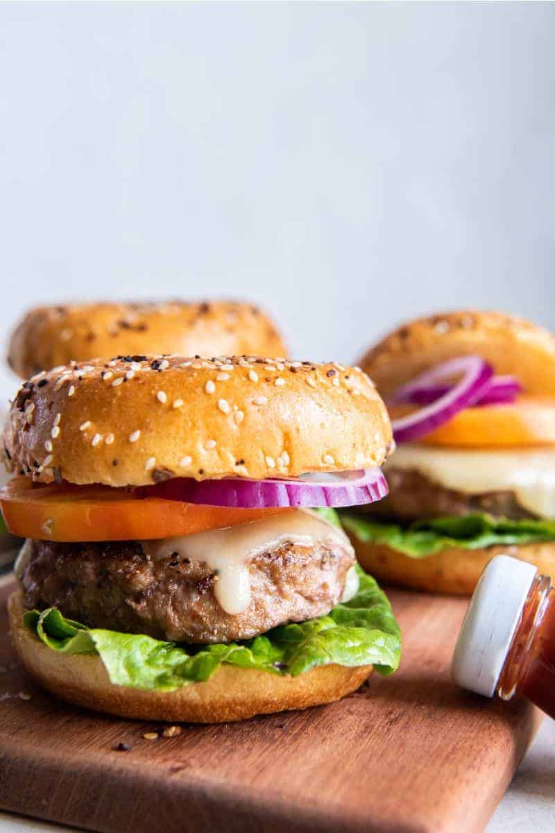 Juicy Frozen Turkey Burgers In The Air Fryer