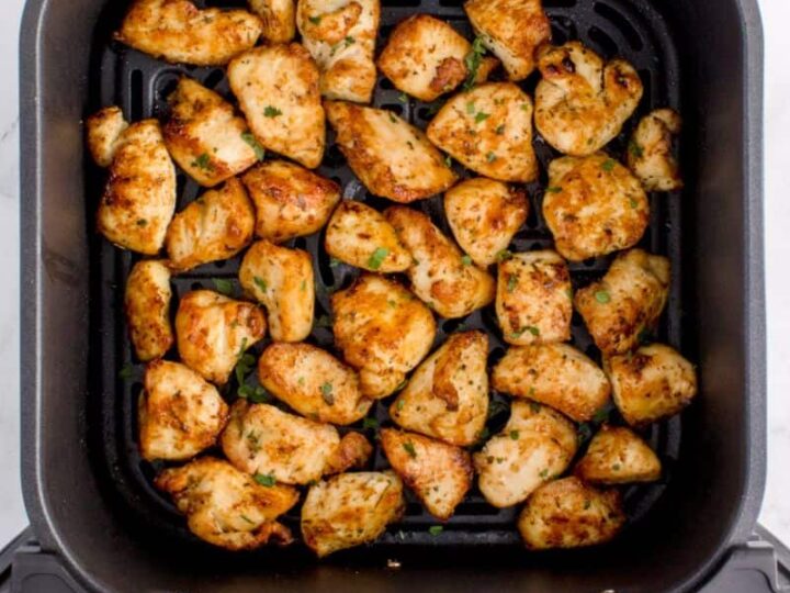 The best air fryer chicken bites! So delicious and perfect for dinner , air  fryer chicken bites