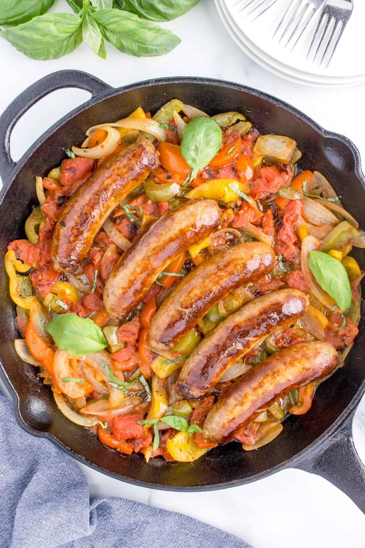 Italian Sausage and Peppers Recipe | Everyday Family Cooking