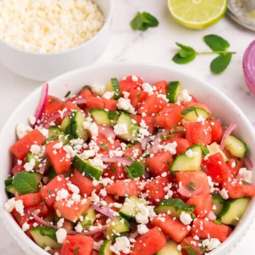 Watermelon Salad with Feta | Everyday Family Cooking