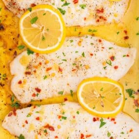 baked tilapia in oven with lemon and garlic