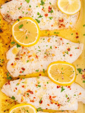 baked tilapia in oven with lemon and garlic