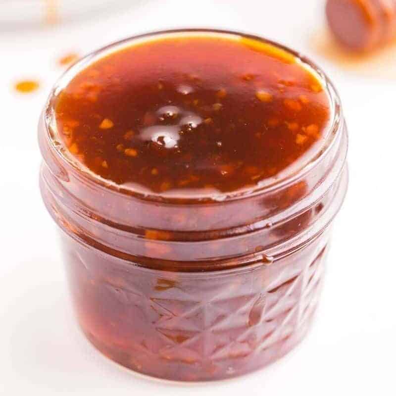jar of honey sriracha sauce